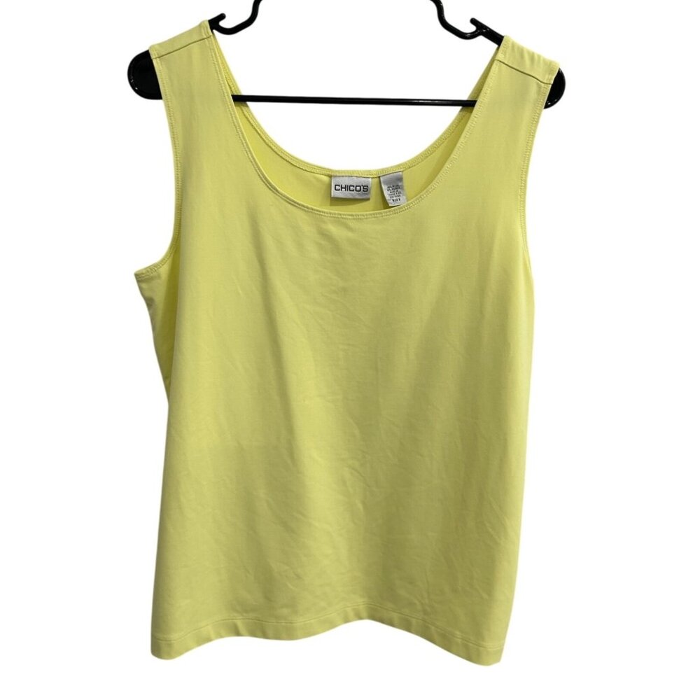 Chicos Yellow Sleeveless Tank Top Size XL